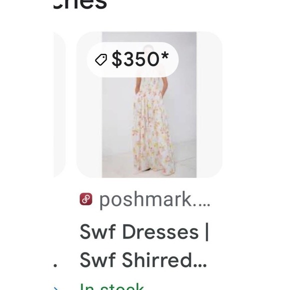 S/W/F Shirred Floral Print Halter Sleeveless Tiered Garden Party Dress Sz M NWT - Picture 13 of 13